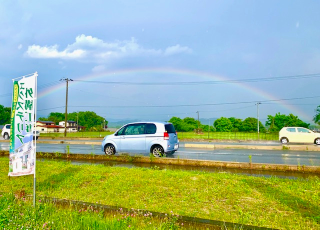 雨上がりに…🌈